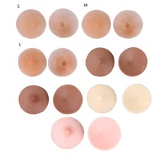 1 Pair Washable Reusable Silicone Fake Nipple Breast Cover Sticker
