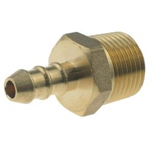 FULHAM NOZZLE 1/2" MALE BSP THREAD NIPPLE FOR ORANGE 8mm BORE FLEXIBLE GAS PIPE