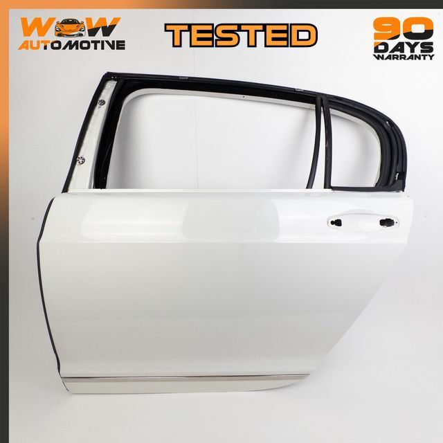 06-12 BENTLEY CONTINENTAL FLYING SPUR REAR LEFT DRIVER SIDE DOOR WHITE OEM