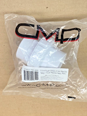 CMP (SP14952S50)  ~ 1.5'' Flush Union  (1.5 Slip /2in  Spg x 1.5 Slip/2'' Spg; PVC