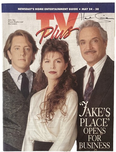 Hal Linden Signed Newsday Local TV Guide May 24 1992 Jake’s Place /LI NY Edition