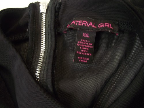 Material Girl Lace Overlay Black Sleeveless Party Mini Dress~ Jr's Size XXL - Picture 5 of 8