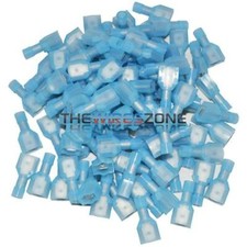 The Install Bay BNMD250F Blue .250 16/14 Gauge Male Quick Disconnect 100/pack 