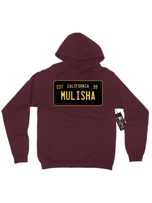 Metal Mulisha Men's CA Plate Pullover Hoodie California Licence Plate Hoody 