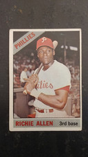 1966 Topps baseball card # 80 Richie Allen  ( VERY GOOD CONDITION )