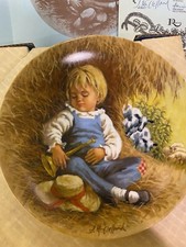 RECO 1980 Little Boy Blue Plate Mother Goose 2nd Series John McClelland COA MINT