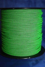 3' BCY Flo Green & Black Speckled D Loop Material  Bowstring Rope Drop Away Cord