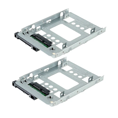 2x 2,5 Zoll SSD to 3,5 Zoll SATA Festplatten HDD Adapter Caddy 654540-001 für HP