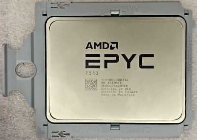 AMD EPYC 7513 cpu processor 32 cores 64 threads 2.6GHz up to 3.65GHZ 200W