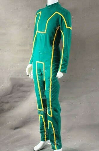 Kick-Ass Dave Lizewski Cosplay Disfraz Traje verde Jumpsuit Halloween En stock - Imagen 4 de 8