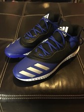 Adidas Icon V Bounce Baseball Cleats G28253 Black & Blue Men’s Size 14