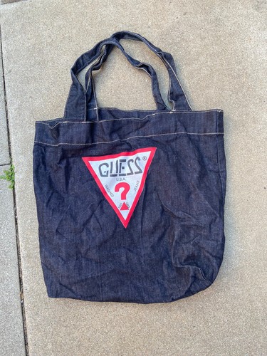 Used GUESS Denim Jeans Tote Book Beach 