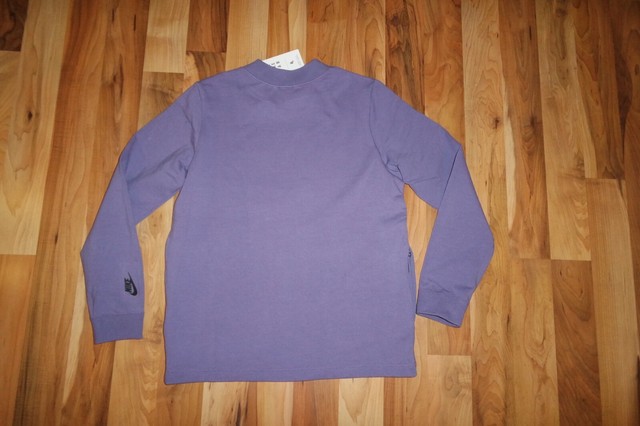 NIKE NIKELAB ESSENTIALS Women Mock Fleece Crew Pullover Sweatshirt 865642 509 M | eBay