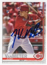 JOSH VANMETER Signed Autographed 2019 Topps Update Series Card Reds RC #US180