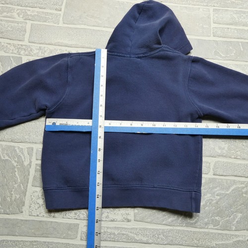 VINTAGE Nike Hoodie Youth Small Blue Fleece Hooded Sweatshirt 90s Y2K - Picture 5 of 7
