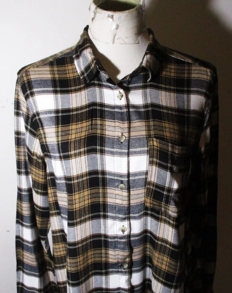 C&C California Brown Long Sleeve Tunic Shirt Size L - Image 3 of 4