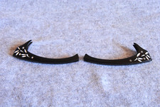 vintage eyeglasses browline plastic brow pair black cats eye 46
