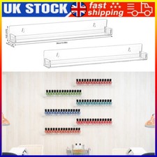 2/4/6x Wall Mounted Nail Polish Display Rack Acrylic Organizer Shelf Holder Rack