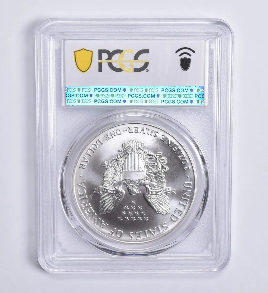 MS69 2000 Millennium Set American Silver Eagle PCGS Blue Label - Image 2 of 4
