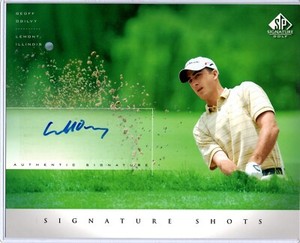 2004 SP Signature Golf Geoff Ogilvy 8x10 Signed photo Signature Shots Auto