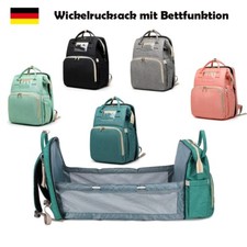 Wickeltasche Rucksack Baby Wickelrucks&auml;cke mit Bett Funktion und Matte
