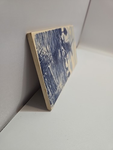 (RefJOH8) Hemiksem Keramik Kunst Fliese Windmühle blau Spinx Maastricht 7 3/4"×3 3/4" - Bild 13 von 15