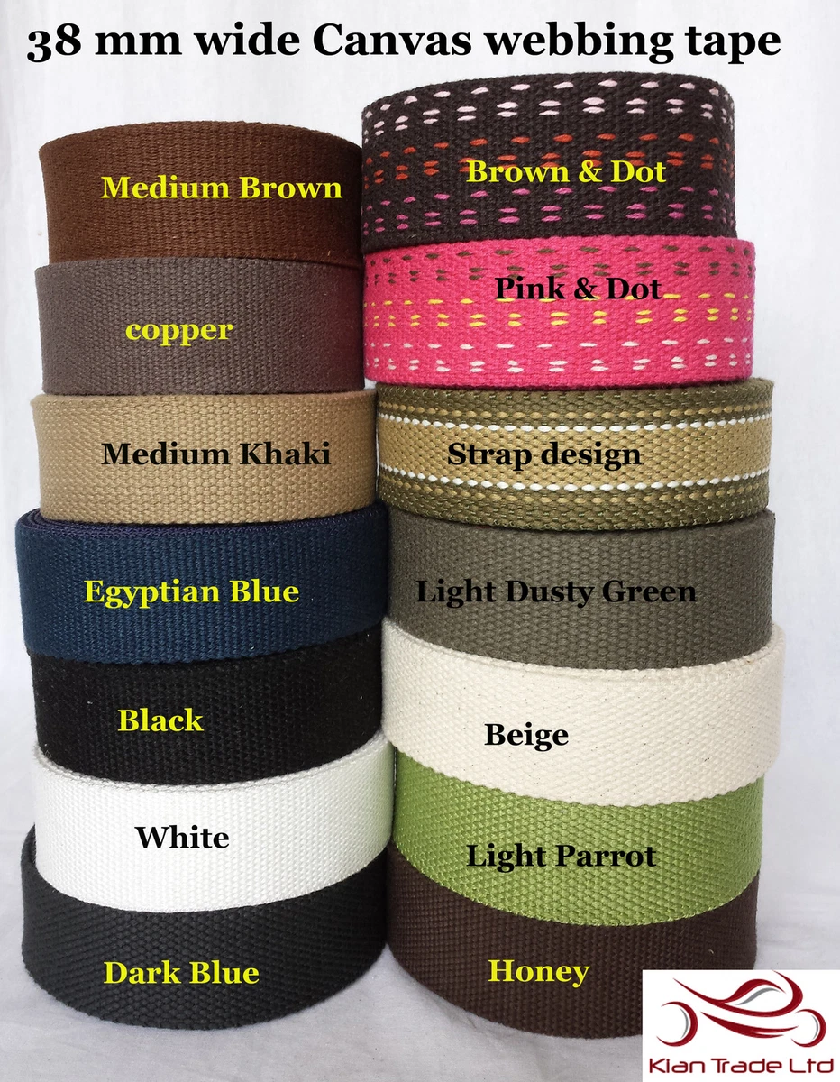 Webbing Strap Canvas Webbing Thick Cotton DIY Craft Belt Strap