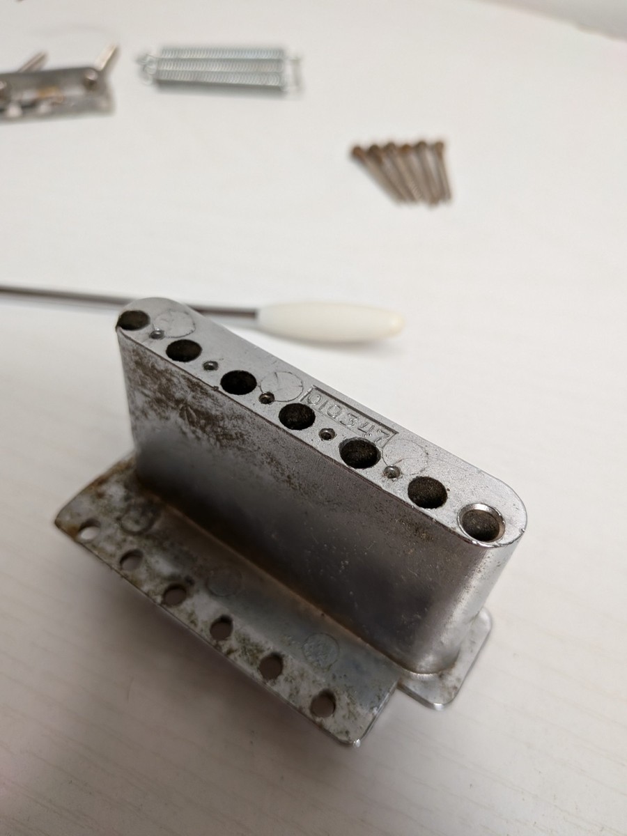 Vintage 1972 Fender Stratocaster Tremolo Assembly Bridge 71-79
