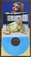 SIGNED Sabrina Carpenter Short N Sweet Photo & Sky Blue Vinyl LP PSA DNA COA