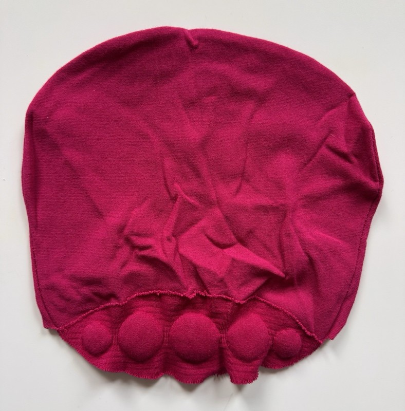 Issy Miyake Hat Pink Stretchy Thin Material Funky Style, Vintage, Never Worn OS