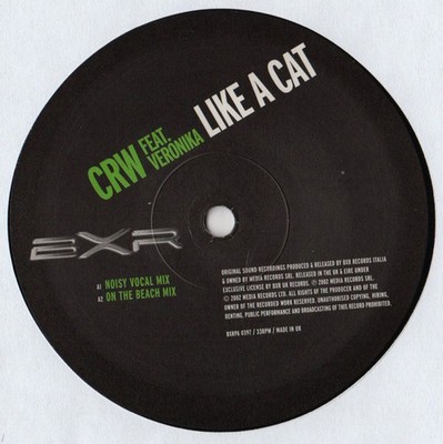 CRW - Like A Cat - Used Vinyl Record 12 - F7441z