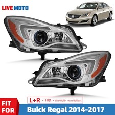 For 2014-2017 Buick Regal Hid Headlight W/o Bulb W/o Ballast Left+right Pair