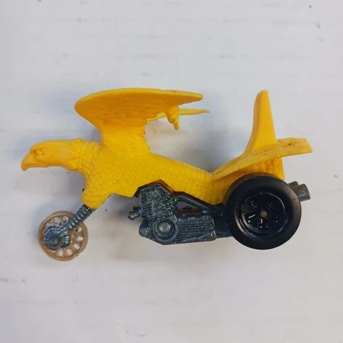 Vintage 1970's Hot Wheels/Mattel RRRumblers Bold Eagle Yellow Toy Motorcycle