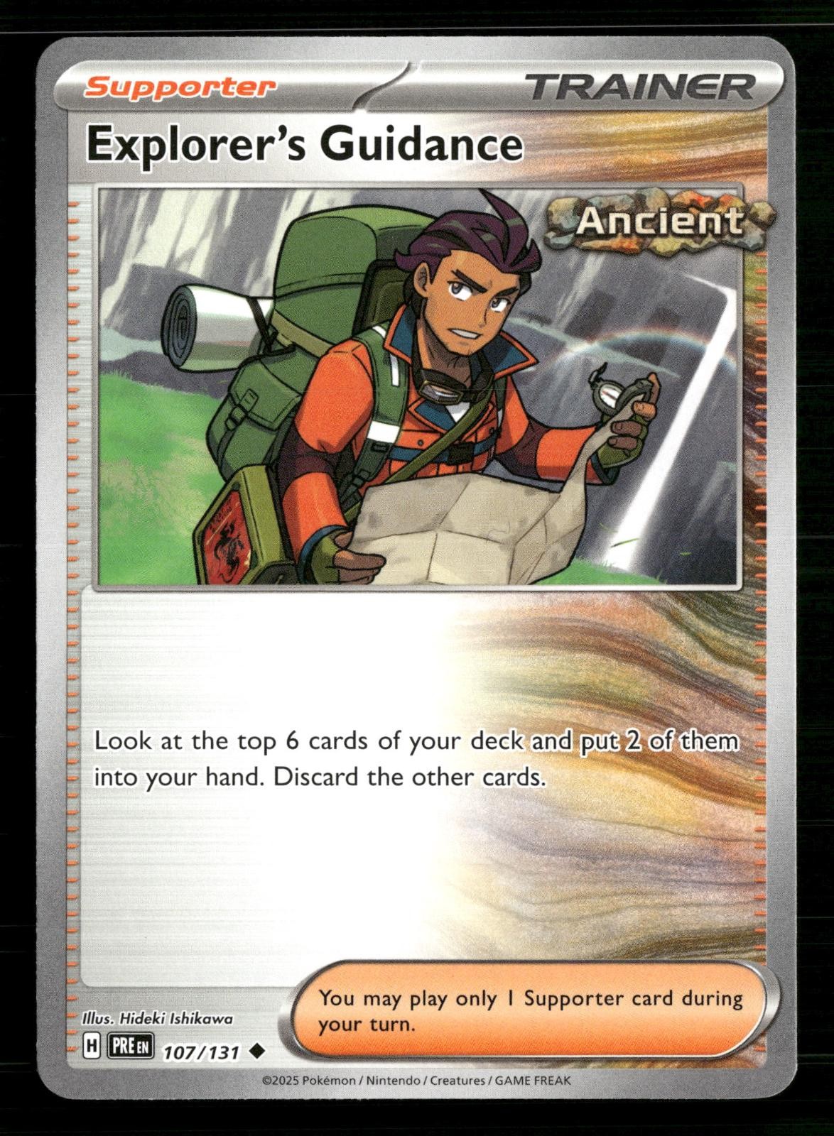Explorer's Guidance 107/131 Uncommon Prismatic Evolutions Pokemon Lightly Played