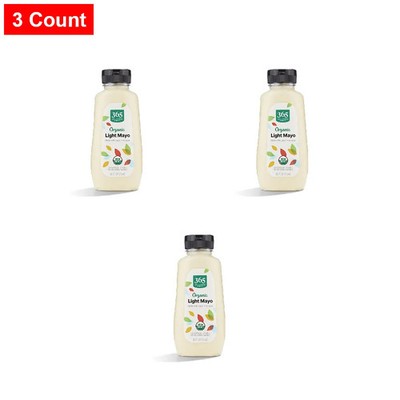 365 By WFM, Organic Light Mayo (Squeezable Bottle), 11.2 Oz - 3 Count