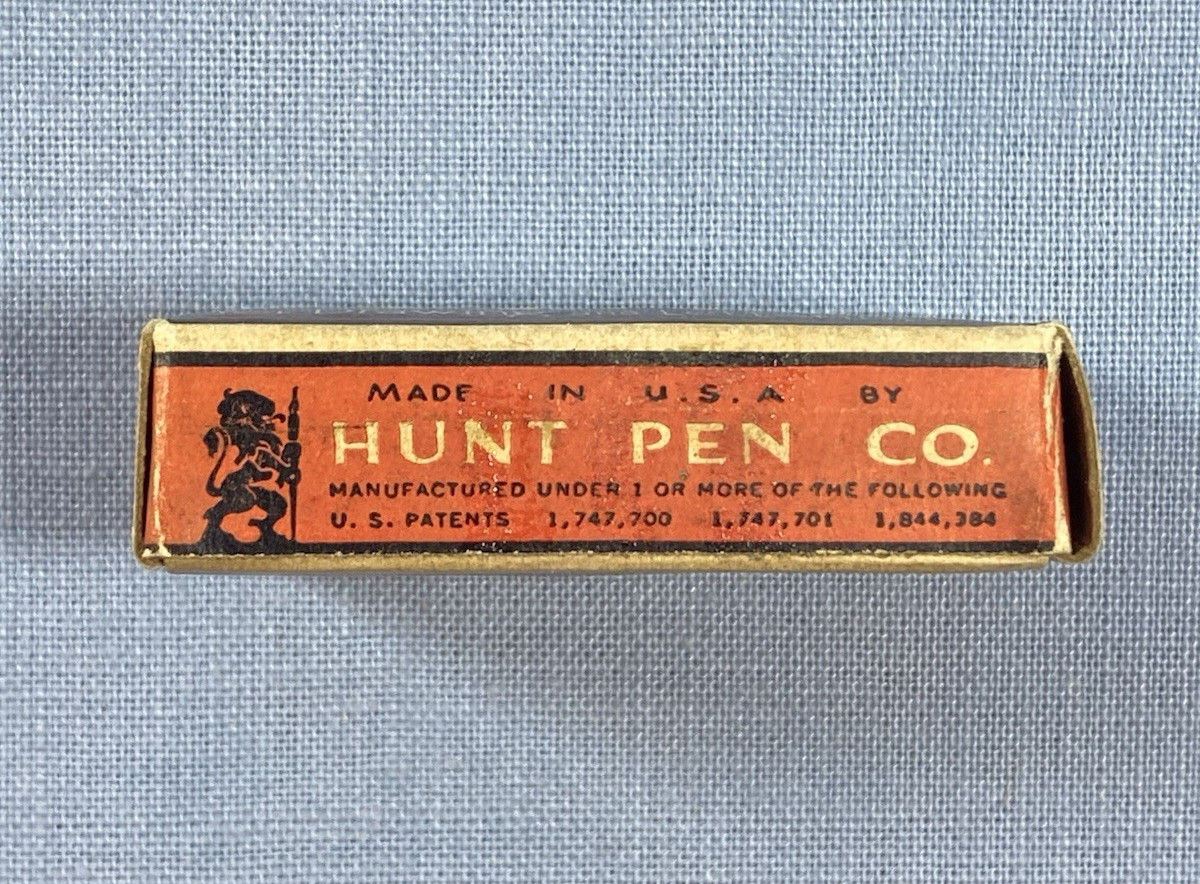 Vintage New 11 Speedball B-2 Illustration Pen Nibs Hunt Pen Original Box + Paper