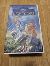 Rey León Años 90 Disney VHS Tacto de Seda Lanzamiento 50x70" Con Caja VHS 18x12x5