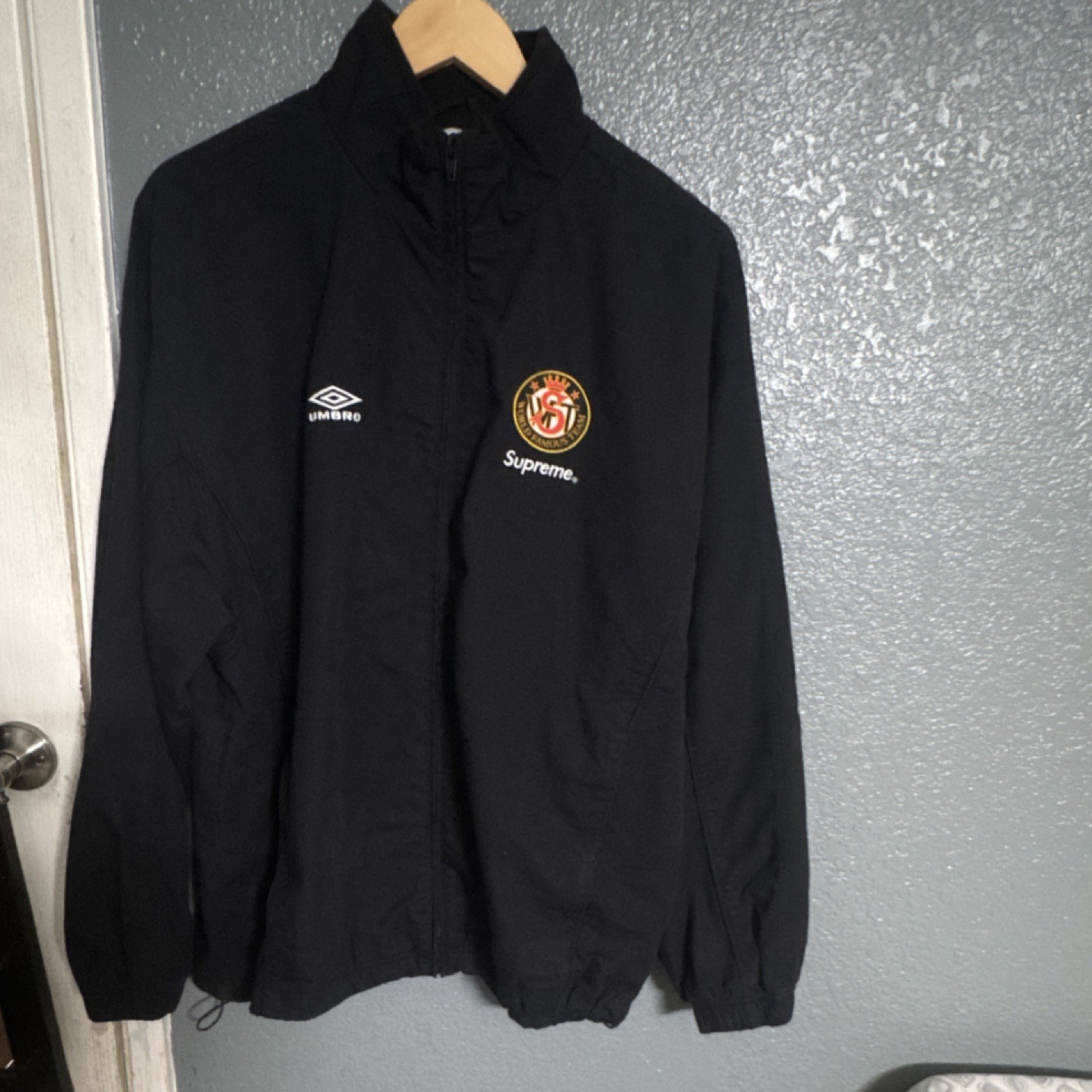 Supreme x Umbro Cotton Ripstop Track Jacket 'Black' WEEK 1