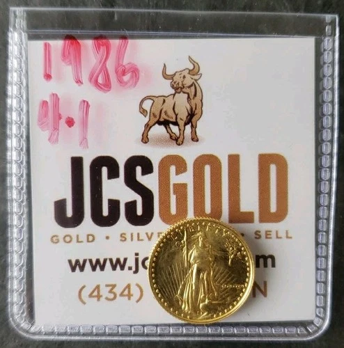 1986 $5 1/10oz Gold American Eagle