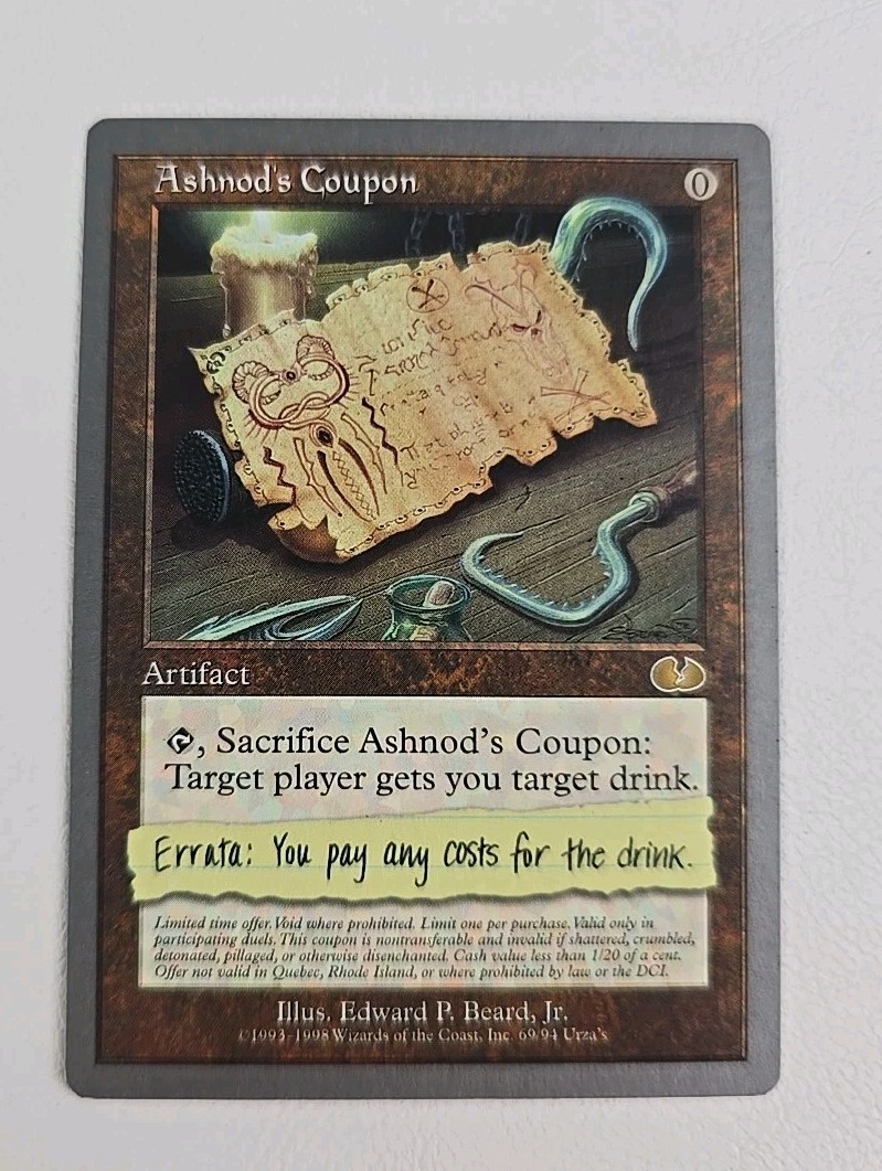 MTG Ashnod's Coupon (Unglued) NEAR MINT NM