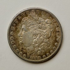 1890-S Morgan Silver Dollar – San Francisco – Rich Golden Brown Toning – USA
