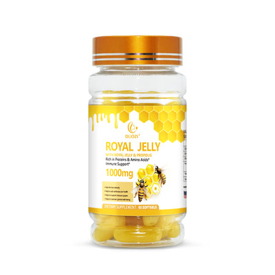 Duozi Royal Jelly 1000mg Immune Support Supplement Nutrition Rich (60 Softgels)