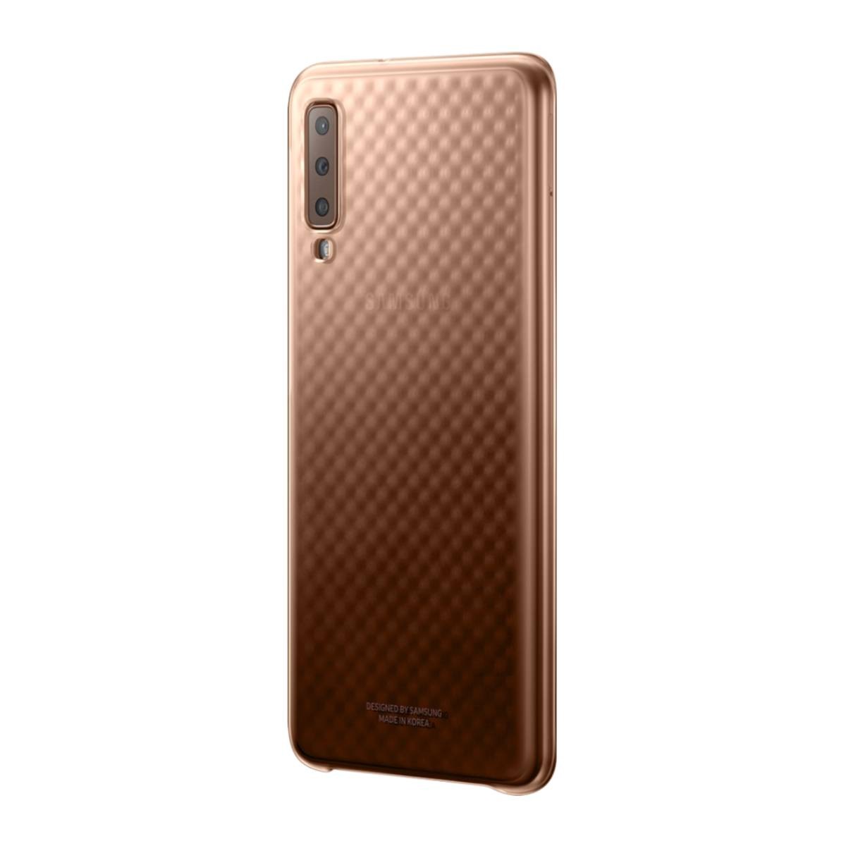 Coque Samsung Galaxy A7 rigide dorée protection Évolution - 3