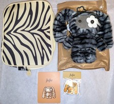 CJ Hendry Juju ANIMAL PRINT Limited Edition Plush Keychain Tiger COOKIE Set NEW