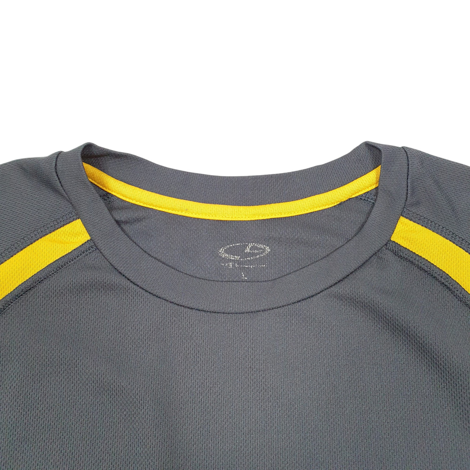 CHAMPION Grey T Shirt Tee C9 Active Workout Gym Running Short Sleeve Mens L image 2