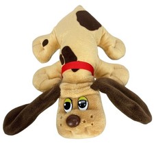 2019 Hasbro Pound Puppy Plush Dog Light Brown W/ Red Collar  Spots 12" Toy