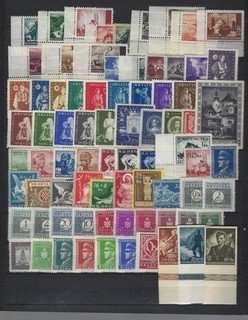 Kroatien 90 verschieden postfrische Marken und 2 Blöcke aus 1941 1944