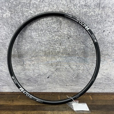 DT Swiss R470db 700c Rim 24h Disc Black Alloy Clincher 20-622 23C Road 24 Hole