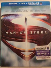 Man of Steel Blu-ray DVD Like New Slipcover