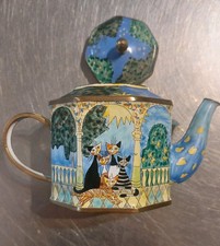 R.Wachtmeister Les Chats Miniatur Sammlung Teekanne